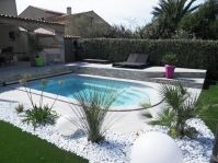 Photo Amnagement Zen piscine coque - Photo piscine en polyester