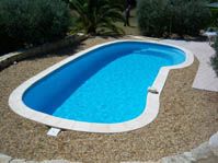 Piscine polyester modele lac lman - Photo piscine à coque