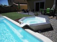 Photo spa  dbordement hors sol - Photo piscine en polyester