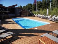 Photo Piscine polyester, plage et extrieur bois ipe - Photo piscine en polyester