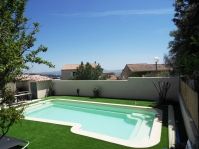 Photo piscine beige - Photo piscine en polyester