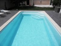 piscine coque de 3,50m de largeur - Photo piscine à coque
