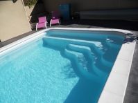 Piscine rectangle 8 par 4 -  - piscine coque polyester