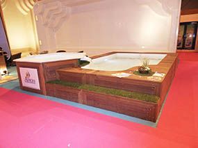 Spa  dbordement -  - piscine coque polyester